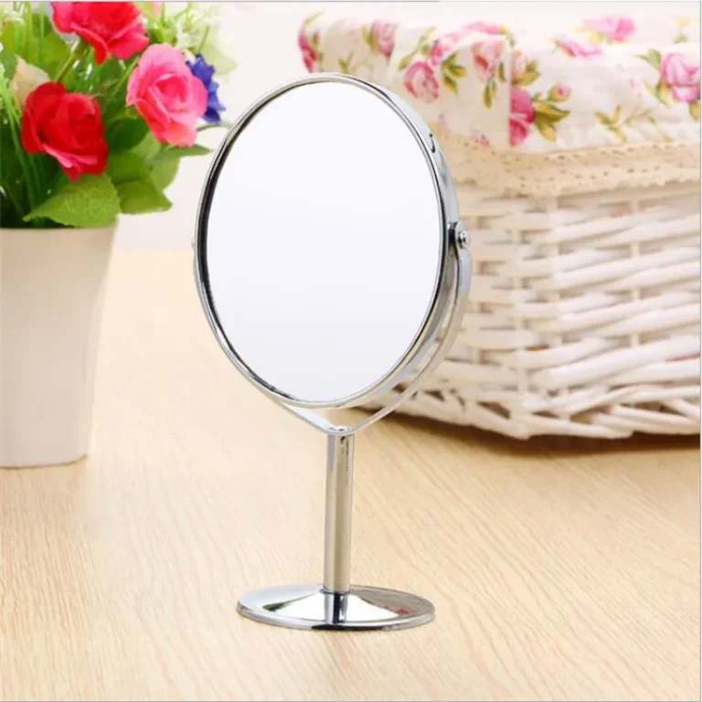 Small Metal Double sided Desktop Vanity Mirror 3