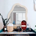 Wavy Hanging Makeup Vanity Mirror 2